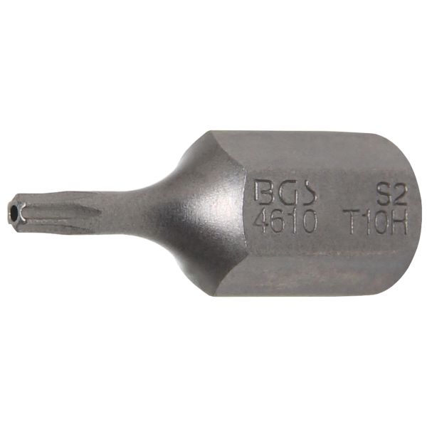 Punta | entrada 10 mm (3/8") | perfil en T (para Torx) con perforación T10