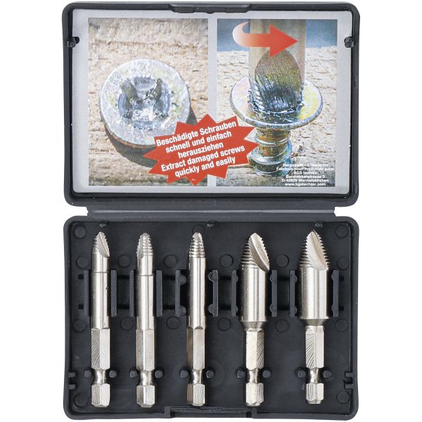 Screw Extractor Set | #0-#3 | 5 pcs.