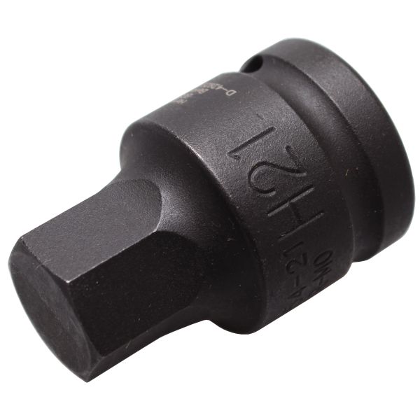 Impact Bit Socket | length 55 mm | 20 mm (3/4") Drive | internal Hexagon 21 mm