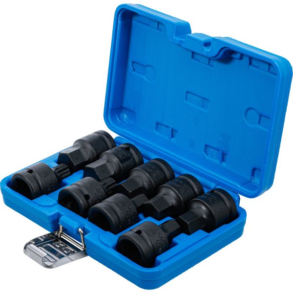 Impact Bit Socket Set | 20 mm (3/4") Drive | internal Hexagon, internal spline (for XZN) | 9 pcs.