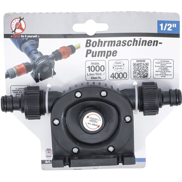 Bohrmaschinen-Pumpe | 1/2" | 1000 l/h