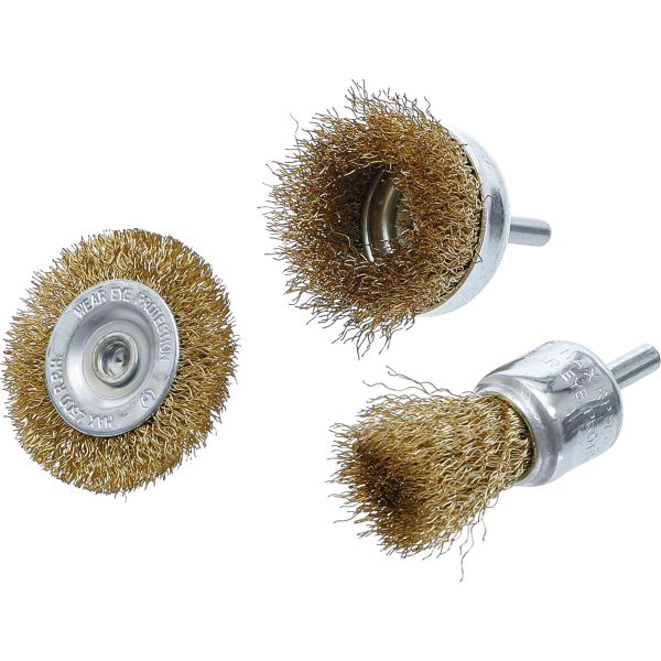 Steel Wire brush Set | Ø 25 - 50 mm | 3 pcs.