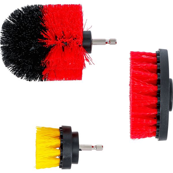 Jeu de brosses | pour perceuses | 3 pièces