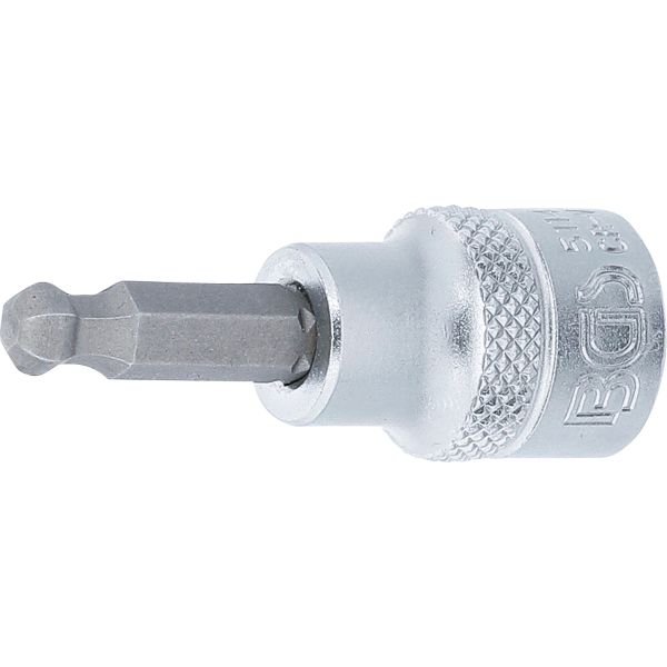 Bit Socket | 10 mm (3/8") | internal Hexagon with Ball Head 6 mm