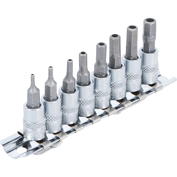 Bit Socket Set | 6.3 mm (1/4") Drive | Internal Hexagon Tamperproof 2 - 7 mm | 8 pcs.