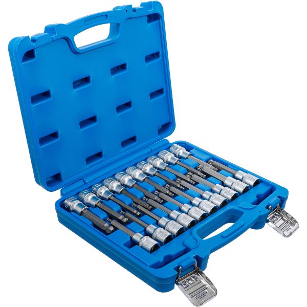 Bit Socket Set | 12.5 mm (1/2") Drive | Internal Hexagon, T-Star (for Torx), Spline (for XZN) with Ball Head | 20 pcs.