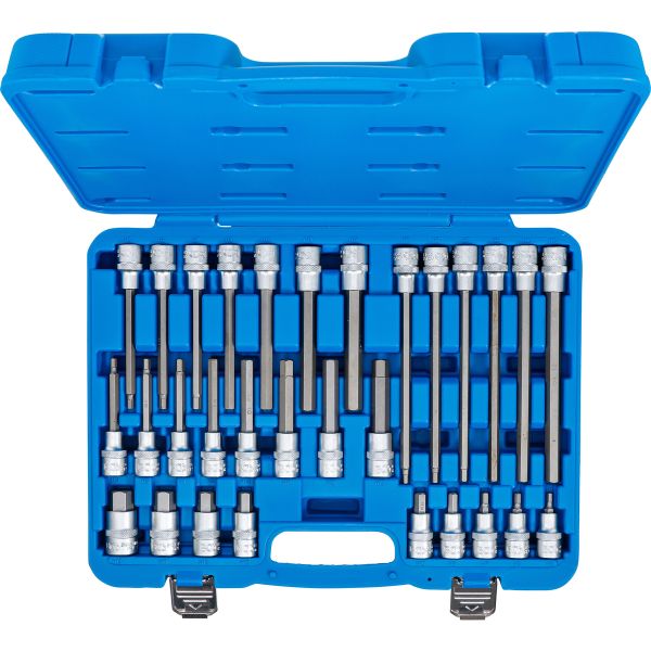 Bit Socket Set | 12.5 mm (1/2") Drive | internal Hexagon | 30 pcs.