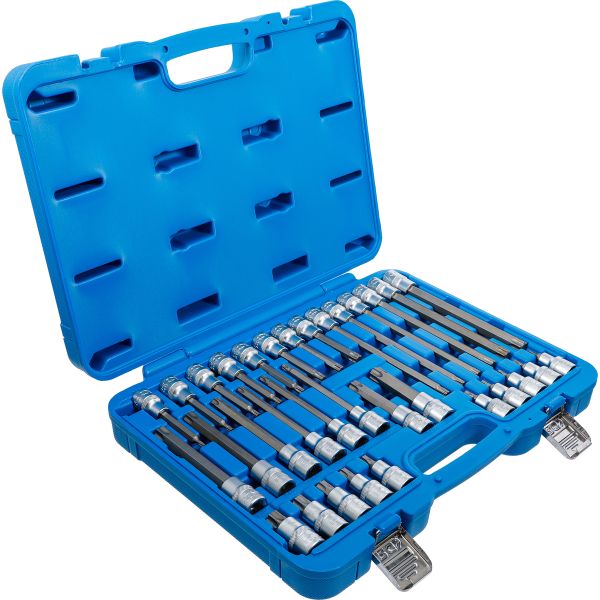 Bit Socket Set | 12.5 mm (1/2") Drive | T-Star (for Torx) | 32 pcs.