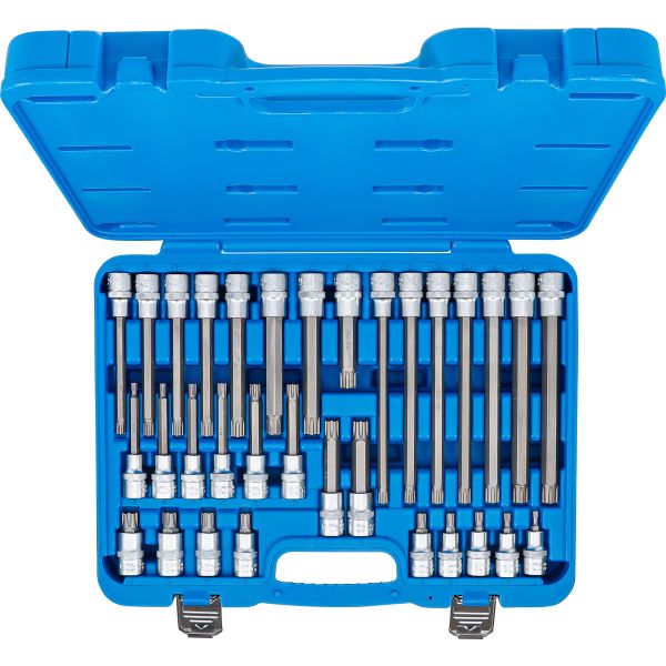 Bit Socket Set | 12.5 mm (1/2") Drive | Spline (for RIBE) | 32 pcs.