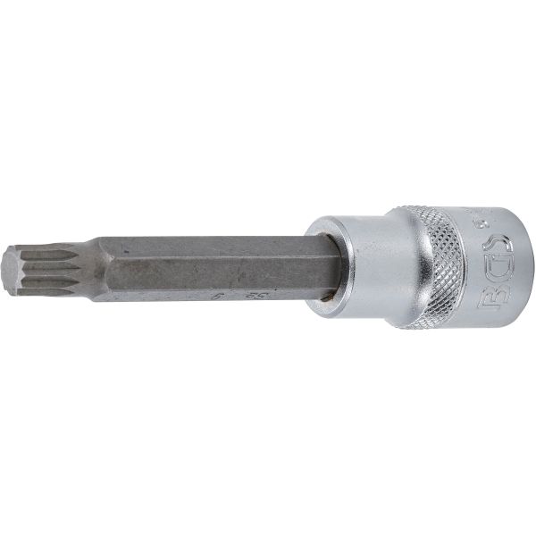 Bit Socket | length 100 mm | 12.5 mm (1/2") Drive | Spline (for XZN) | M9