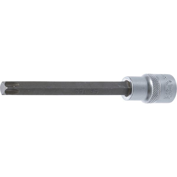 Punta de vaso | longitud 140 mm | entrada 12,5 mm (1/2") | perfil en T (para Torx) T55