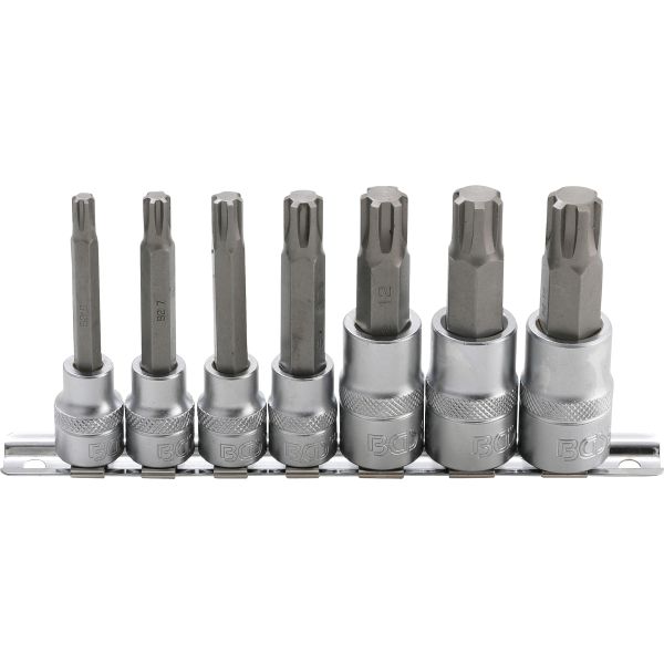 Bit Socket Set | 10 mm (3/8") / 12,5 mm (1/2") Drive | Spline (for RIBE) M6 - M14 | 7 pcs.