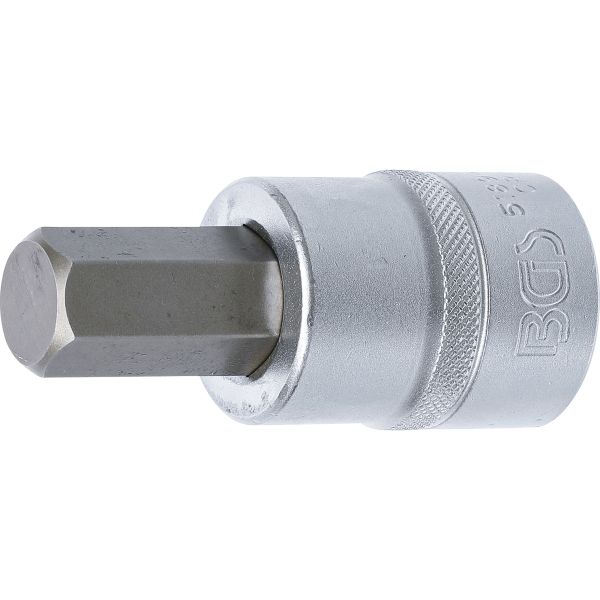 Bit Socket | 20 mm (3/4") Drive | internal Hexagon 19 mm