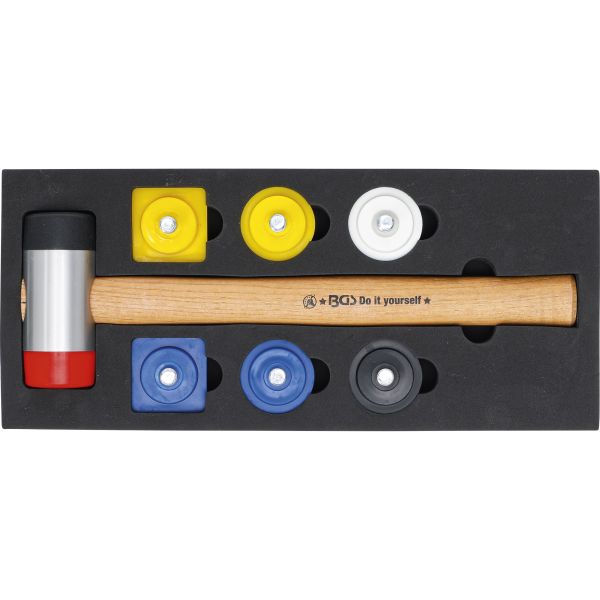 Hammer Set with Interchangeable Heads | Ø 43 mm | 9 pcs.