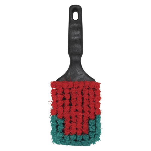 Vehicle Brush w/Short Handle, Soft/split , Black