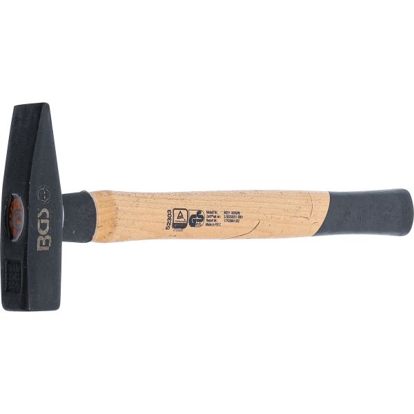 Schlosserhammer | Hickory-Stiel | DIN 1041 | 300 g