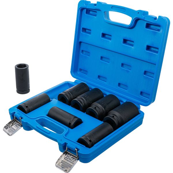 Impact Socket Set, extra deep | 20 mm (3/4") Drive | 22 - 38 mm | 8 pcs.