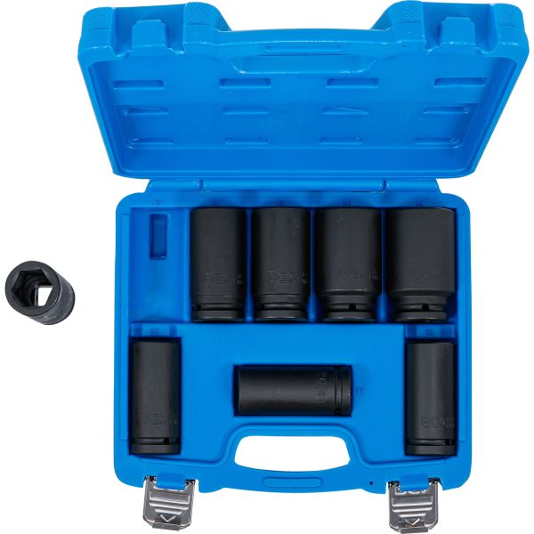 Impact Socket Set, extra deep | 20 mm (3/4") Drive | 22 - 38 mm | 8 pcs.