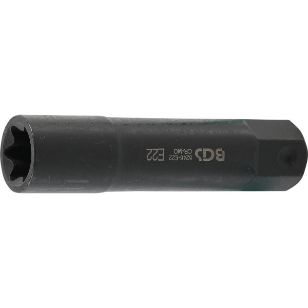 Llave de vaso E-Torx, extra larga | entrada 22 mm | E22