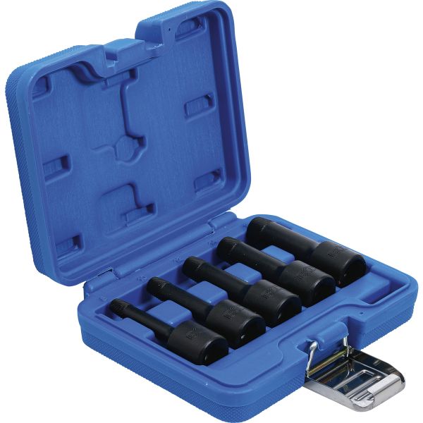 Twist Socket Set (Spiral Profile) / Screw Extractor | 12.5 mm (1/2") Drive | 8 - 16 mm | 5 pcs.