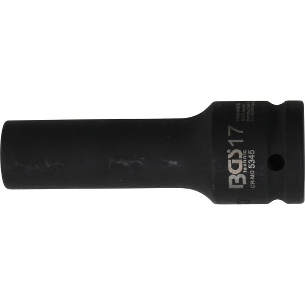 Impact Socket 12-point, deep | 20 mm (3/4") Drive | 17 mm