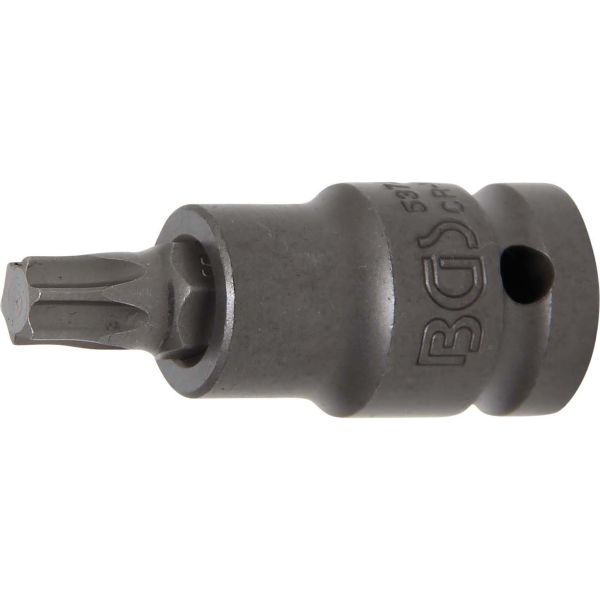 Impact Bit Socket | length 55 mm | 12.5 mm (1/2") Drive | T-Star (for Torx) T50