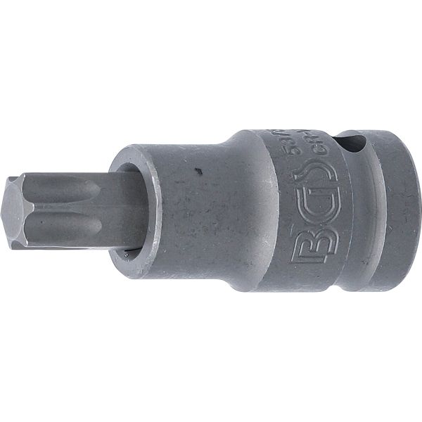 Kraft-Bit-Einsatz | Länge 55 mm | Antrieb Innenvierkant 12,5 mm (1/2") | T-Profil (für Torx) T55