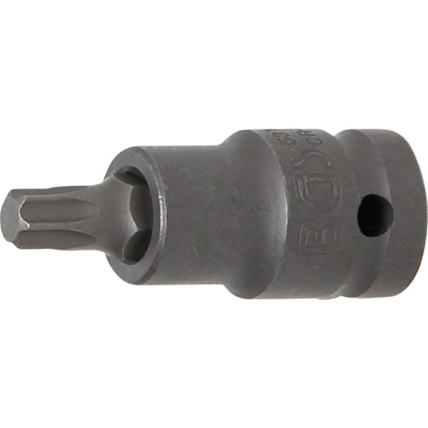 Punta de vaso de impacto | longitud 55 mm | entrada 12,5 mm (1/2") | perfil en T (para Torx) T47