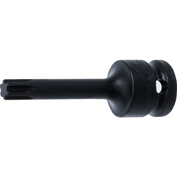 Impact Bit Socket | length 75 mm | 12.5 mm (1/2") Drive | Spline (for RIBE) M9