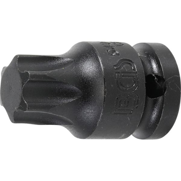 Kraft-Bit-Einsatz | Länge 42 mm | Antrieb Innenvierkant 12,5 mm (1/2") | T-Profil (für Torx) T80