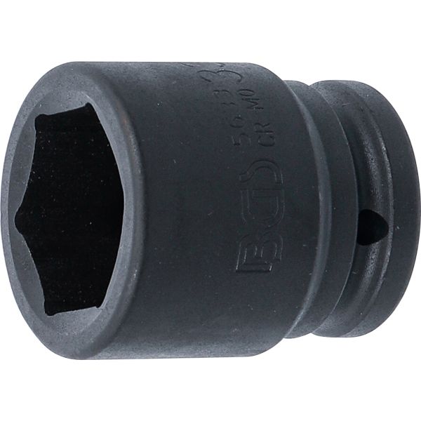 Impact Socket, Hexagon | 20 mm (3/4") Drive | 33 mm