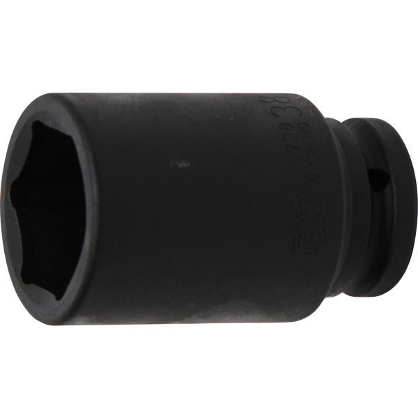 Impact Socket Hexagon, deep | 20 mm (3/4") Drive | 38 mm