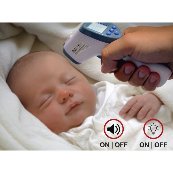 Infrared thermometer | contactless, infrared | for People + Object Measurement | 0 - 100°