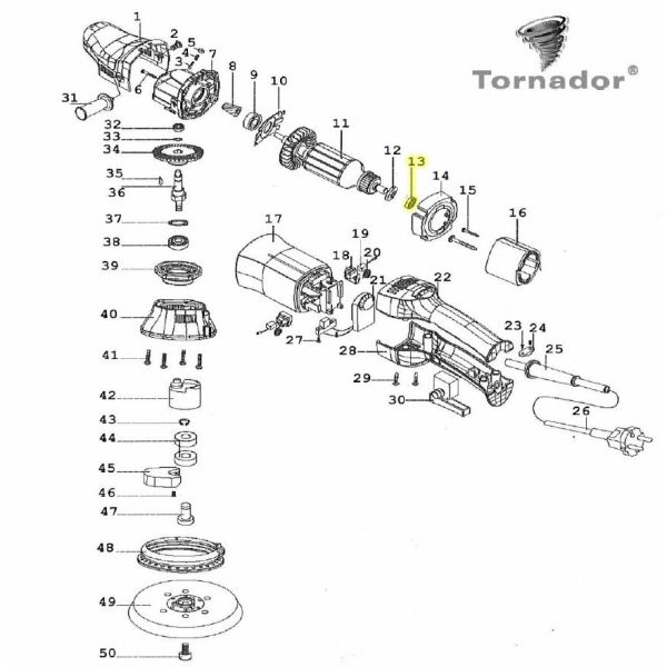 (13) Kugellager 608