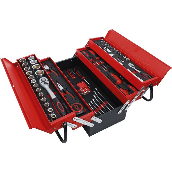 Metal workshop Tool Case incl. Tool Assortment | 86 pcs.