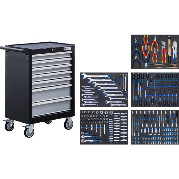 Workshop Trolley | 7 Drawers | with 246 Tools