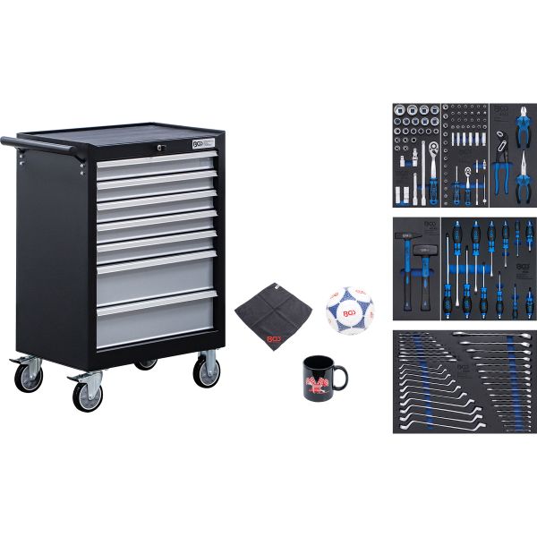 Workshop Trolley | 7 Drawers | with 129 Tools