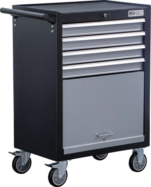 Workshop Trolley | 4 Drawers, 1 folding Compartment | empty