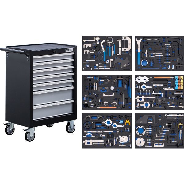 Workshop Trolley | 7 Drawers | Engine Timing Tool Sets