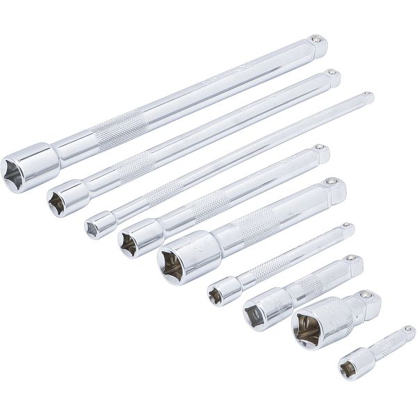 "Wobble" Extension Bar Set | 6.3 mm (1/4") / 10 mm (3/8") / 12.5 mm (1/2") | 9 pcs.