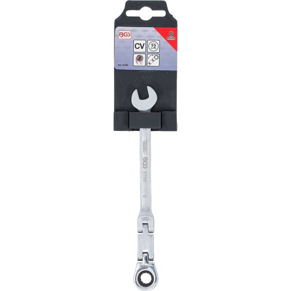 Double-Joint Ratchet Combination Wrench | adjustable | 8 mm