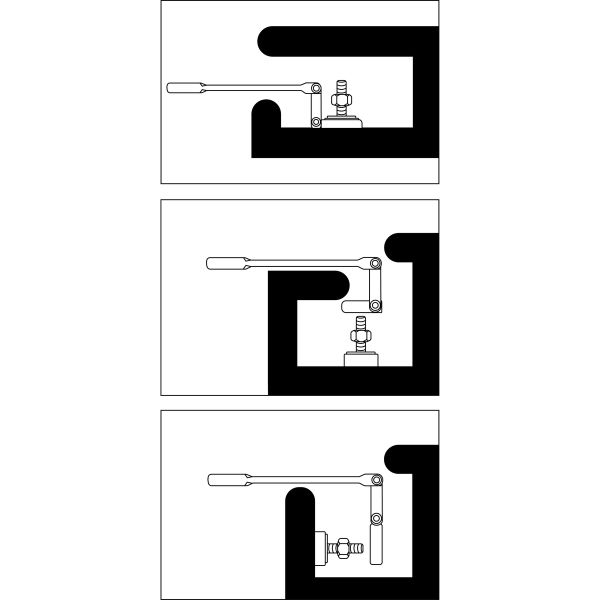 Clés mixtes à cliquet à double articulation | pliable | 12 mm