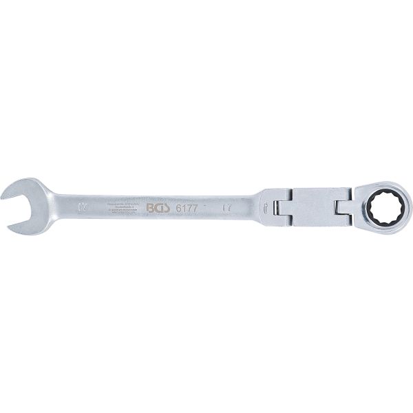 Double-Joint Ratchet Combination Wrench | adjustable | 17 mm