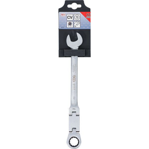 Double-Joint Ratchet Combination Wrench | adjustable | 17 mm