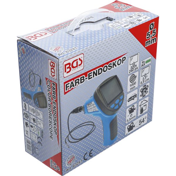 Borescope Colour Camera with LCD Monitor