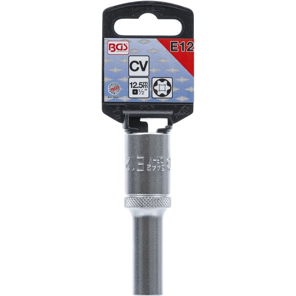 Llave de vaso E-Torx, larga | entrada 12,5 mm (1/2") | E12