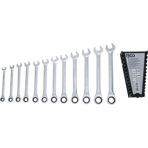 Ratchet Combination Wrench Set | 8 - 19 mm | 12 pcs.