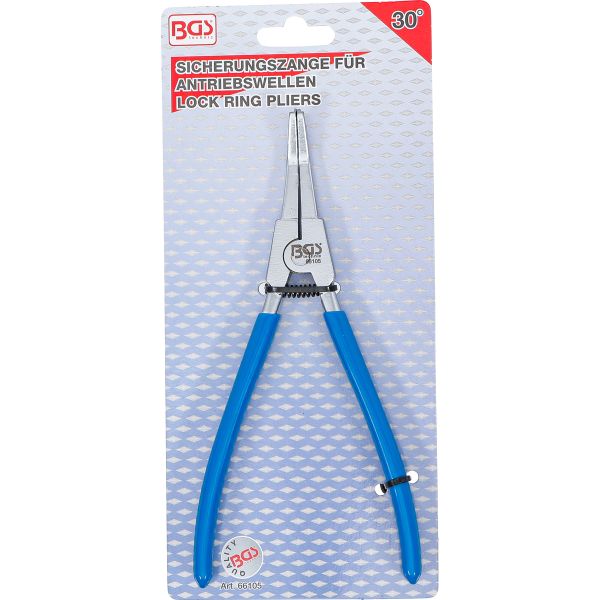 Lock Ring Pliers for Drive Shafts | 30° bent