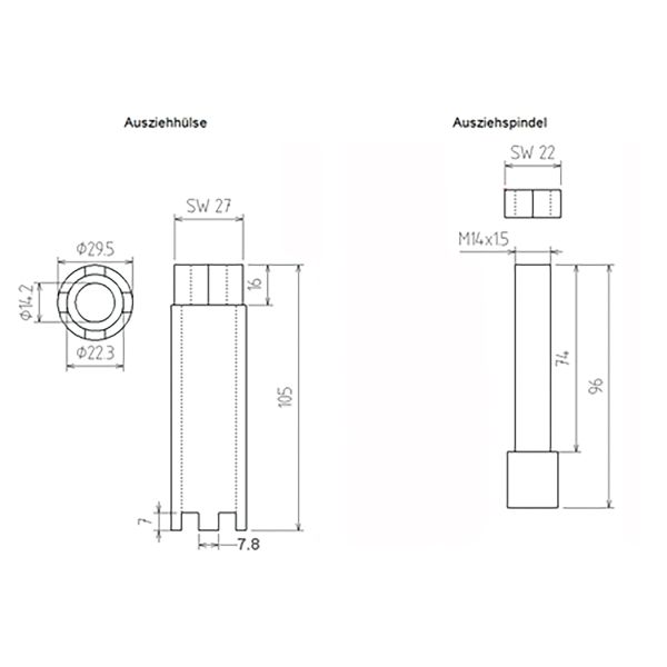 Injection Nozzle Extractor | for MAN, Mercedes-Benz | four teeth