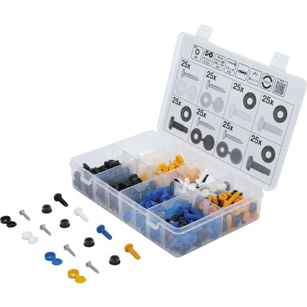 Schrauben-, Muttern- und Abdeckkappen-Sortiment | 400-tlg.